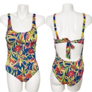 J. Crew One Piece Floral Swimsuit